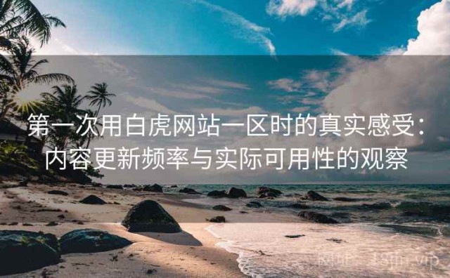 第一次用白虎网站一区时的真实感受：内容更新频率与实际可用性的观察