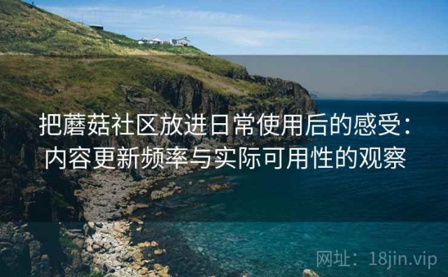 把蘑菇社区放进日常使用后的感受：内容更新频率与实际可用性的观察