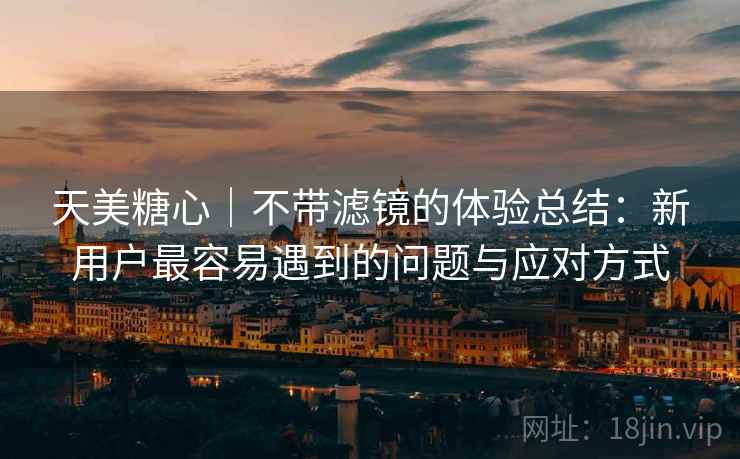 天美糖心|不带滤镜的体验总结:新用户最容易遇到的问题与应对方式 天美糖心|不带滤镜的体验总结:新用户最容易遇到的问题与应对方式