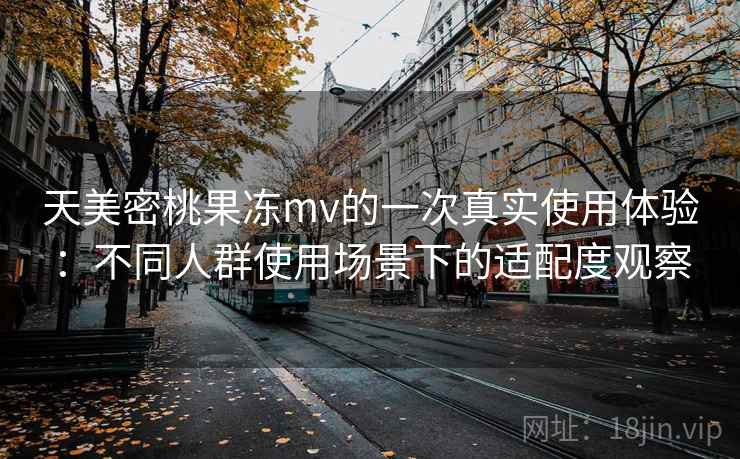 天美密桃果冻mv的一次真实使用体验：不同人群使用场景下的适配度观察