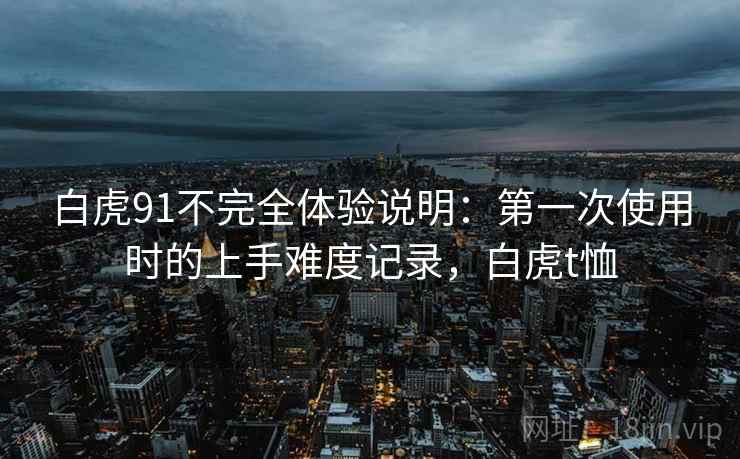 白虎91不完全体验说明：第一次使用时的上手难度记录，白虎t恤
