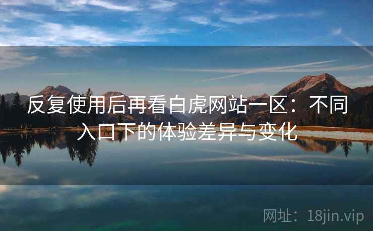 反复使用后再看白虎网站一区：不同入口下的体验差异与变化