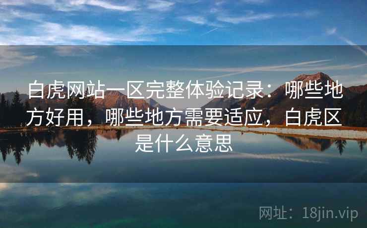 白虎网站一区完整体验记录：哪些地方好用，哪些地方需要适应，白虎区是什么意思
