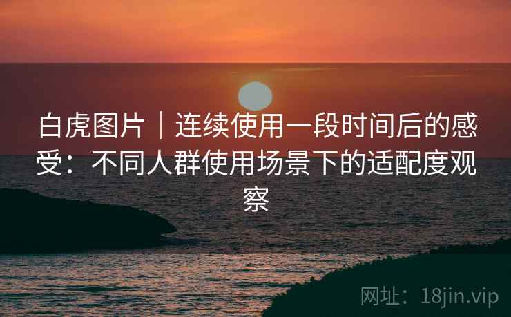 白虎图片｜连续使用一段时间后的感受：不同人群使用场景下的适配度观察