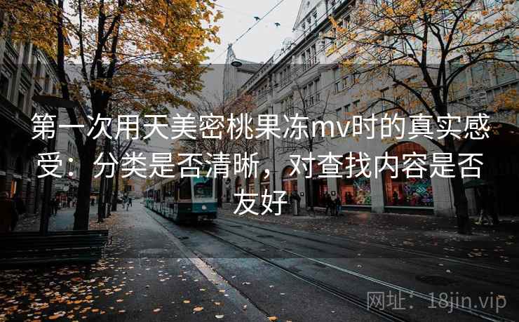 第一次用天美密桃果冻mv时的真实感受：分类是否清晰，对查找内容是否友好