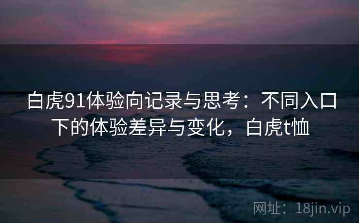 白虎91体验向记录与思考：不同入口下的体验差异与变化，白虎t恤