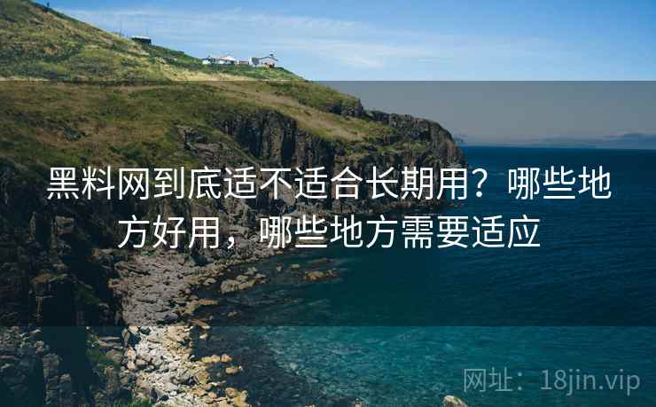 黑料网到底适不适合长期用？哪些地方好用，哪些地方需要适应