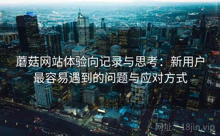 蘑菇网站体验向记录与思考:新用户最容易遇到的问题与应对方式 蘑菇网站体验向记录与思考:新用户最容易遇到的问题与应对方式