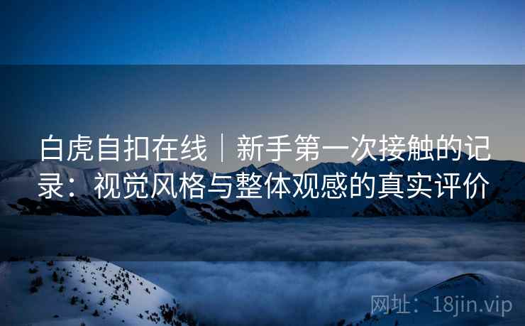 白虎自扣在线｜新手第一次接触的记录：视觉风格与整体观感的真实评价